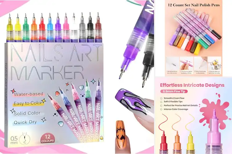 Detailed view of Best 0.5mm Nail Art Pen Tips For Fine Details