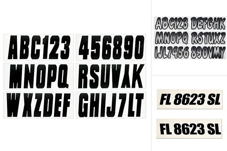 Detailed view of Best Boat Letter Stickers