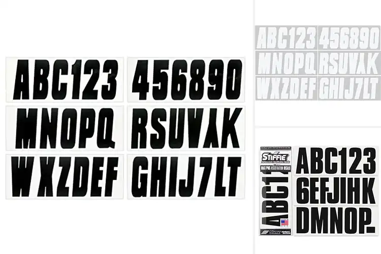 Detailed view of Best Boat Lettering Stickers