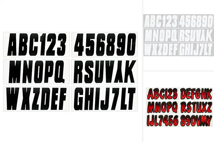 Detailed view of Best Boat Registration Stickers