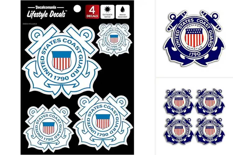 Detailed view of Best Coast Guard Approved Decals