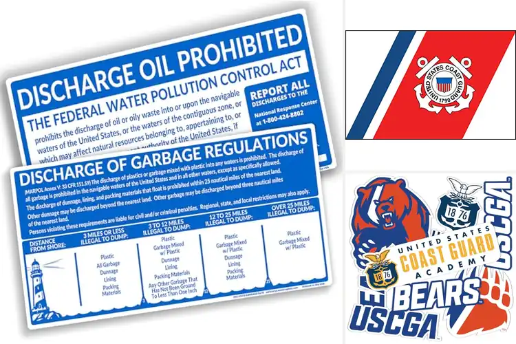 Detailed view of Best Coast Guard Compliant Stickers