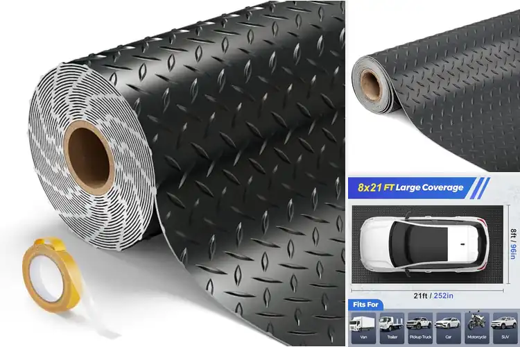 Detailed view of Best Diamond Plate Garage Mats