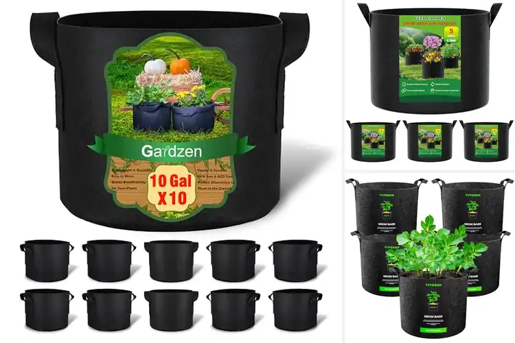 Detailed view of Best Fabric Plant Containers