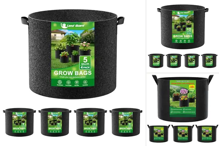 Detailed view of Best Four Handle Portable Grow Bags