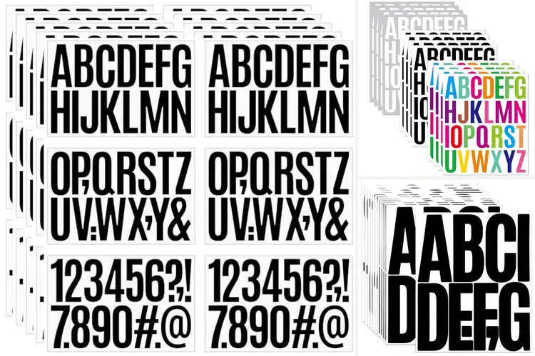 Detailed view of Best Letter Decals: Personalize Your Space