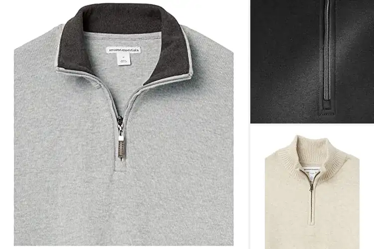 Detailed view of Best Men’s Quarter Zip Sweaters for Everyday Comfort & Style