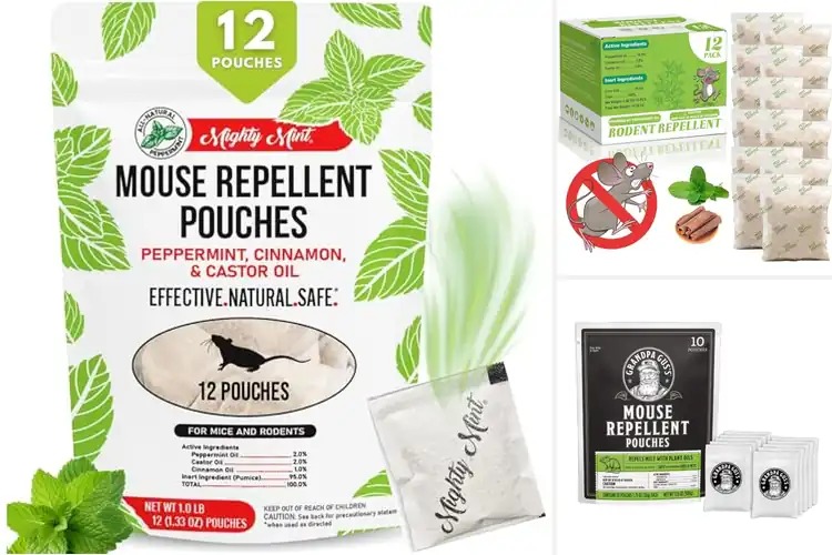 Detailed view of best mouse repellent pouches for homes