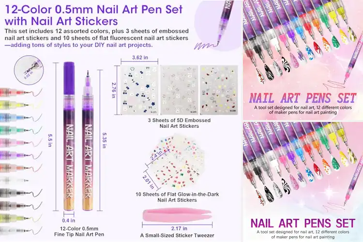Detailed view of Best Multi Use Nail Pens For Nails Mugs Cards
