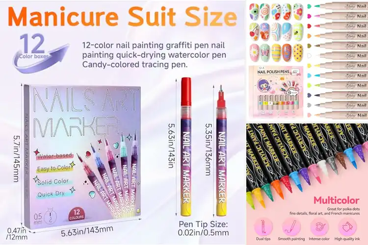 Detailed view of Best Nail Art Pens For Beginners: Easy, Stunning Designs