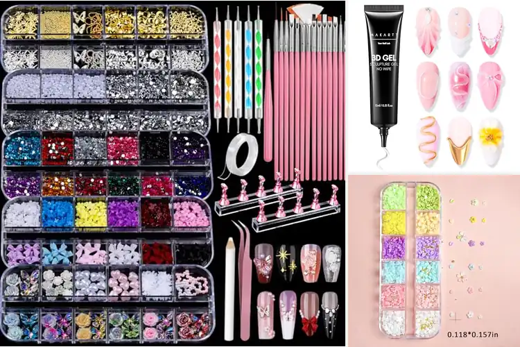 Detailed view of Best Nail Art Pins For DIY 3D Designs
