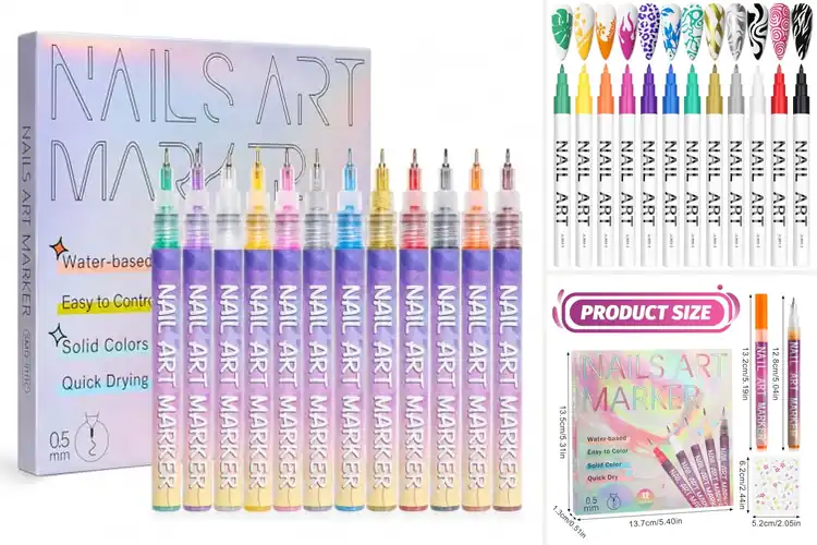 Detailed view of Best Nail Graffiti Pens for Bold, Colorful Nail Art