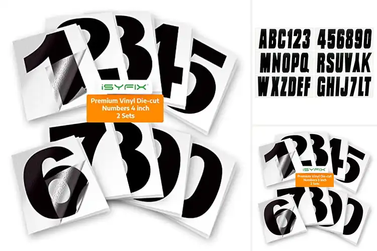 Detailed view of Best Number Decal Sets