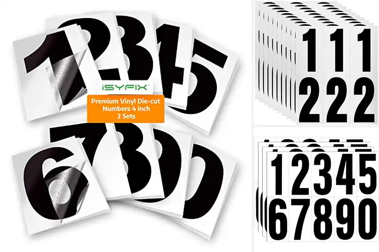 Detailed view of Best Outdoor Vinyl Numbers