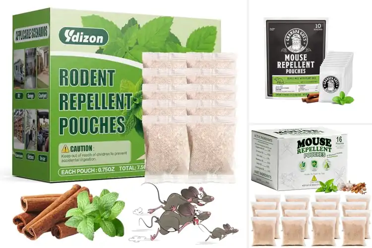 Detailed view of Best Peppermint Oil Repellent Pouches