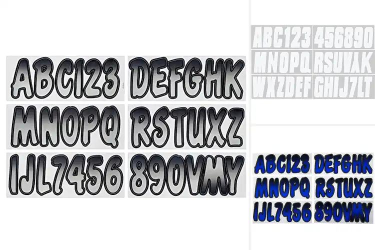 Detailed view of Best PWC Number Stickers