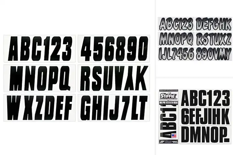 Detailed view of Best PWC Registration Decals