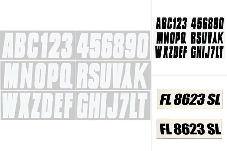 Detailed view of Best Registration Number Decals