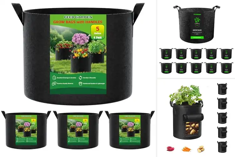 Detailed view of Best Reinforced Stitching Fabric Planters