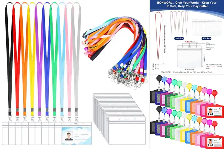 Detailed view of Best Team Color Badge Holders