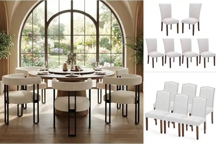 Detailed view of Best Upholstered Dining Chairs Set Of 6