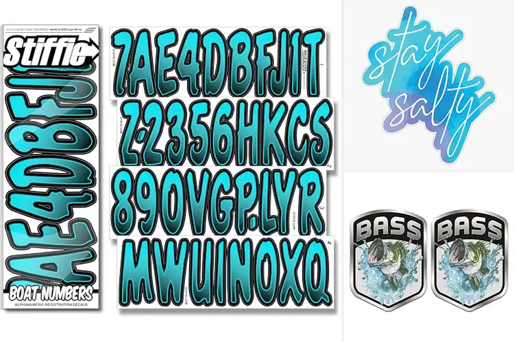 Detailed view of Best UV Ink Boat Decals